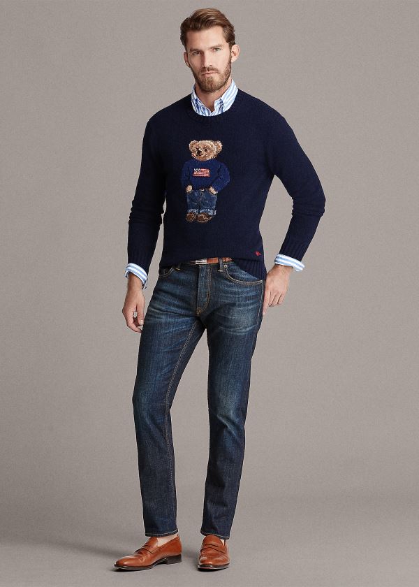 Suéter Ralph Lauren Polo Bear Cashmere Homem 50984-CAVR